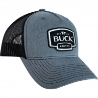 Бейсболка Buck Gray Logo Patch Cap, серо-черная купить в Орле