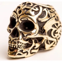 Бусина Triball Skull, мельхиор купить в Орле