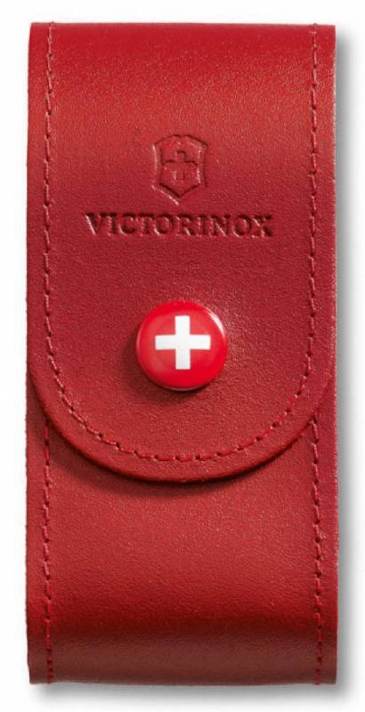 Чехол Victorinox 4.0521.1 кожаный для ножей 91мм 5-8 уровней красный