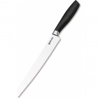 Кухонный хлебный нож Bker Core Professional Bread Knife, 220 мм, сталь X50CrMoV15, рукоять пластик купить в Орле