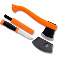 Набор Morakniv Outdoor Kit Orange, нож Morakniv 2000 нержавеющая сталь, цвет оранжевый + топор купить в Орле