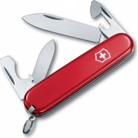 Нож перочинный Victorinox Recruit, сталь X55CrMo14, рукоять Cellidor®, красный купить в Орле