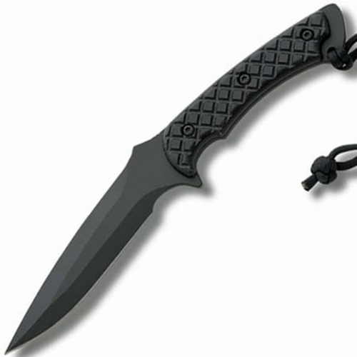 Нож с фиксированным клинком Spartan Blades Ares, сталь CPM-S35VN, рукоять черная микарта, чехол черный