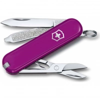 Нож Victorinox Classic SD Colors, Tasty Grape (0.6223.52G) пурпурный, 7 функций 58мм купить в Орле