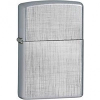 Зажигалка ZIPPO Linen Weave с покрытием Brushed Chrome, латунь/сталь, серебристая, матовая, 36x12x56 мм купить в Орле